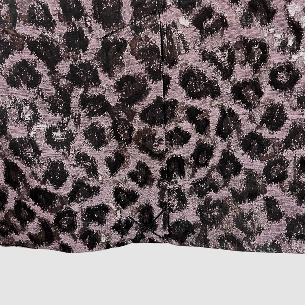 Tanya Taylor Annaliese Metallic Leopard Print Blazer Womens 8 New Purple Black - Picture 5 of 9